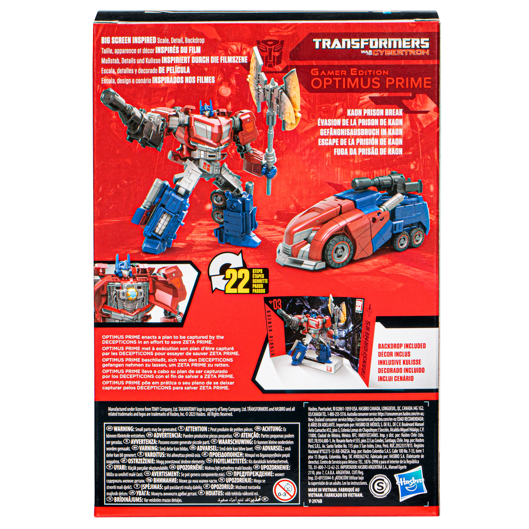 Transformers Studio Series Voyager 03 Gamer Edition Optimus Prime Action Figure