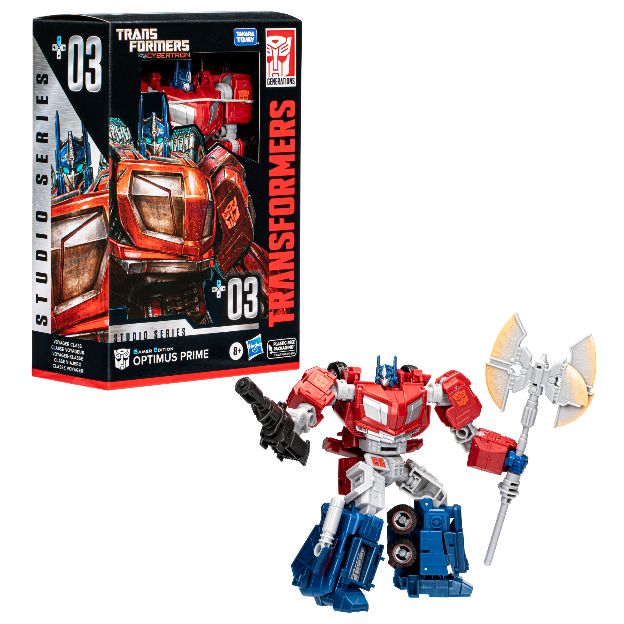 Transformers Studio Series Voyager 03 Gamer Edition Optimus Prime Action Figure