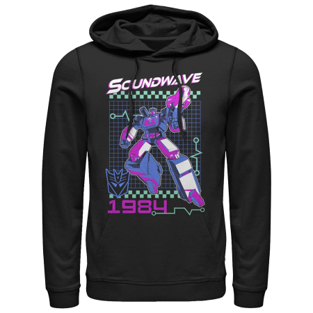 Transformers Soundwave Retro Men's Hooded Fleece Sweatshirt