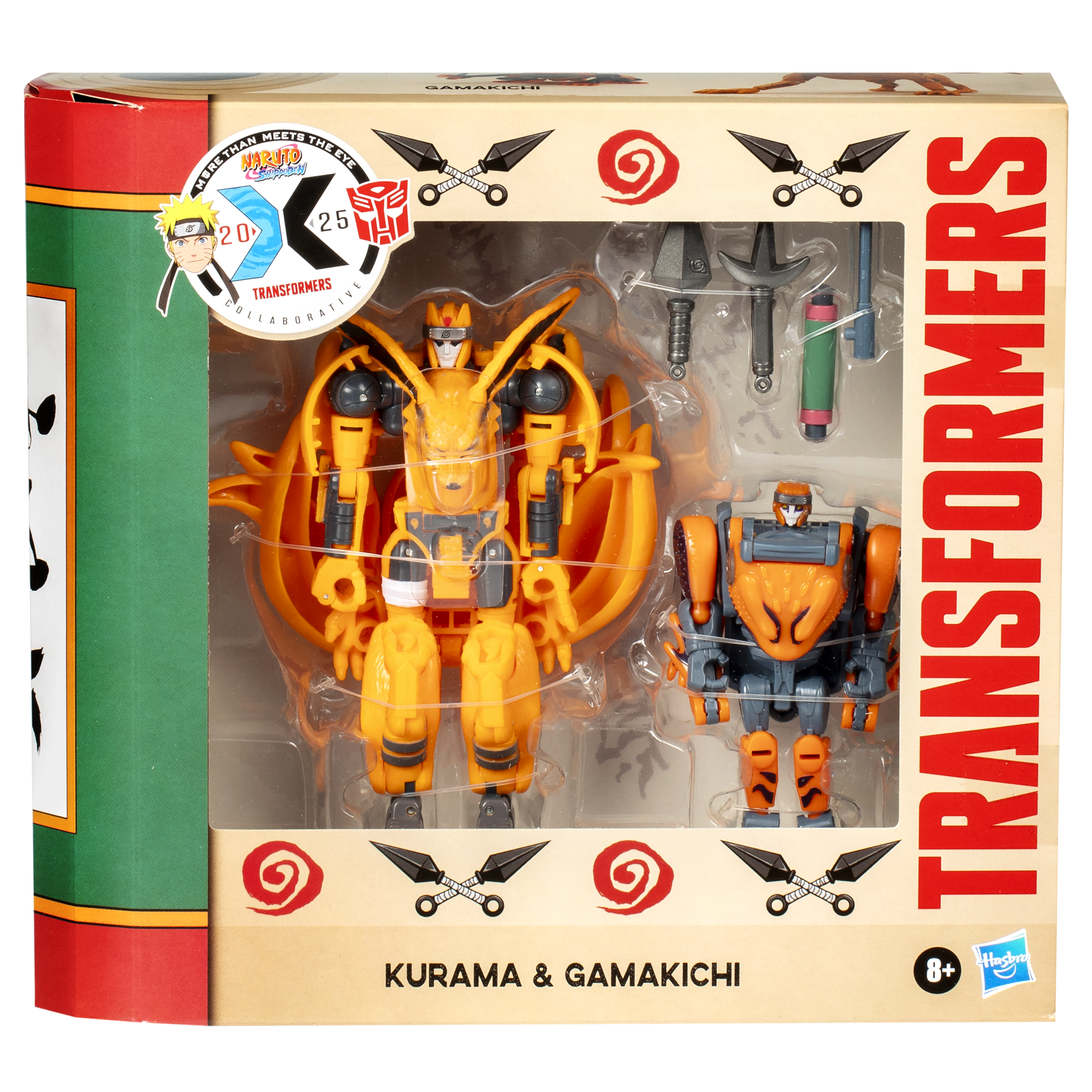 Transformers Collaborative NARUTO SHIPPUDEN x Transformers Kurama and Gamakichi